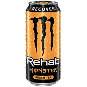 نوشیدنی انرژی زا Rehab با طعم چای و هلو مانستر 500 میل