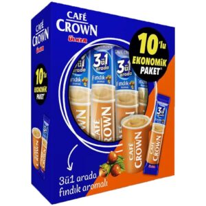 کافی میکس Ulker Cafe Crown (اولکر کافه کرون) 3 در ۱ با کرم فندق 10 تایی