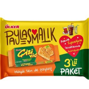 بیسکوییت کراکر کرمدار پنیری 246 گرمی چیزی اولکر Ulker cizi
