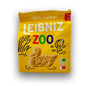 بیسکویت لیبنیز مدل باغ وحش با 30% شکر کمتر 125 گرمی
