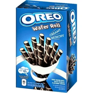 ویفر رولی اورئو با مغز وانیل oreo wafer roll