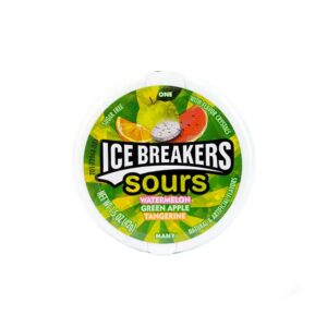 خوشبو کننده دهان میوه های سبز ترش آیس بریکرز (ice breakers) 42 گرمی