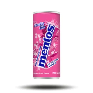 نوشیدنی پالپ دار برند منتوس mentos با طعم میکس میوه های قرمز