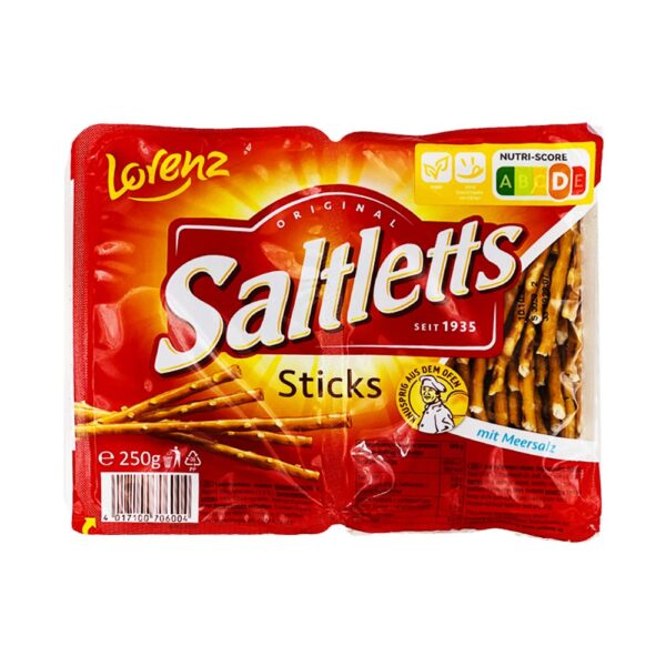 چوب شور دو قلو ( با نمک دریایی ) 250 گرم سالتلتز – saltletts