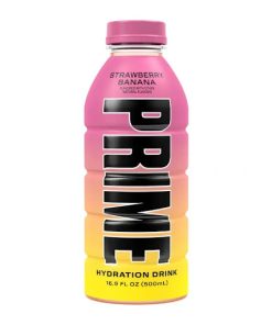 نوشیدنی پرایم(PRIME) با طعم توت فرنگی و موز ۵۰۰ml
