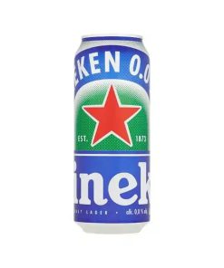 آبجو هینیکن قوطی کلاسیک (بدون الکل) 500 میل heineken