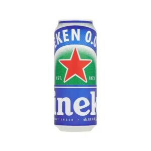 آبجو هینیکن قوطی کلاسیک (بدون الکل) 500 میل heineken