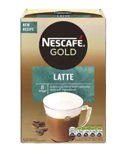 قهوه فوری نسکافه گلد مدل Latte لاته بسته 8 عددی