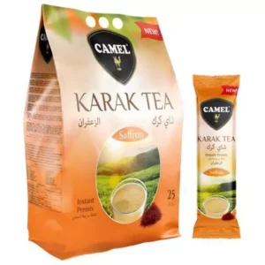 چای کرک کمل camel مدل زعفران saffron وزن 500 گرم