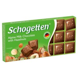 شکلات تخته ای شوگوتن با مغز فندق (۱۰۰ گرم) schogetten