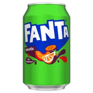 نوشابه آلمانی فانتا با طعم میوه های استوایی 330 میل Fanta Exotic