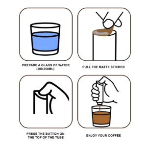 کپسول قهوه فوری @once مدل cold brew طعم کلدبرو در یک کپسول(مصرف سریع و بدون نیاز به دستگاه)