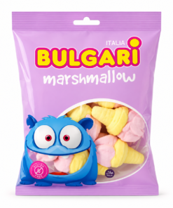مارشمالو شکری ایتالیایی بولگاری BULGARI مدل بستنی 75 گرم