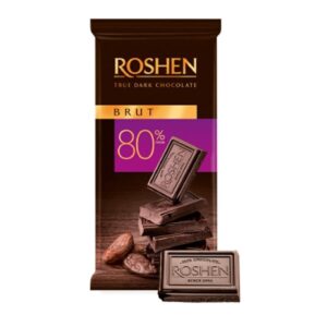 شکلات تخته ای تلخ روشن 80% Roshen Brut