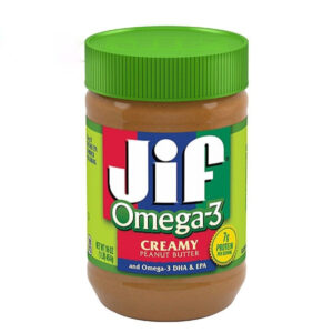 کره بادام زمینی حاوی امگا 3 کرمی جیف JIF Omega-3 creamy