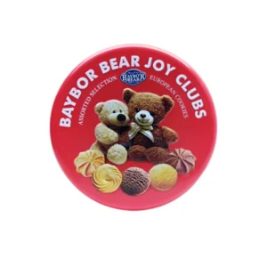 بیسکویت کوکی کره ای گاودین قوطی فلزی 208 گرم مدل Bay Bor Bear قرمز