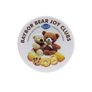 بیسکویت کوکی کره ای گاودین قوطی فلزی 208 گرم مدل Bay Bor Bear سفید
