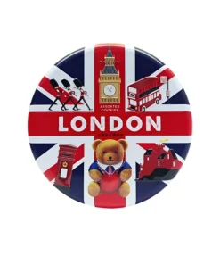 بیسکویت کوکی کره ای گاودین قوطی فلزی 208 گرم مدل London