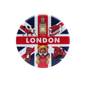 بیسکویت کوکی کره ای گاودین قوطی فلزی 208 گرم مدل London