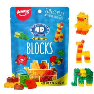 پاستیل 4 بعدی آموس شکل لگو - Amos 4D Lego