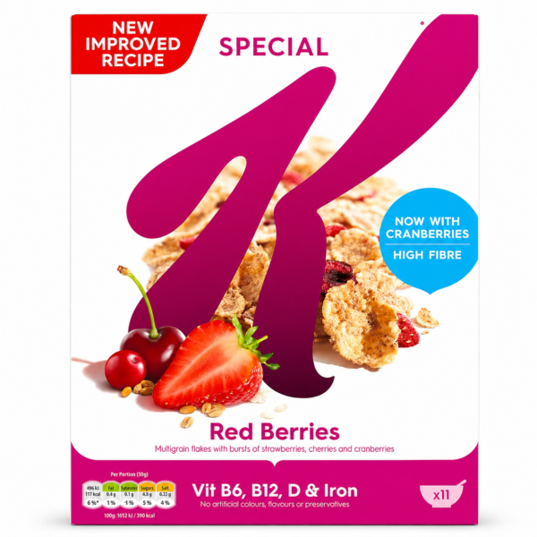 کورن فلکس رژیمی میوه های قرمز 300 گرم اسپشیال کی special k