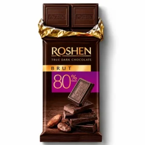 شکلات تخته ای تلخ روشن 80% Roshen Brut