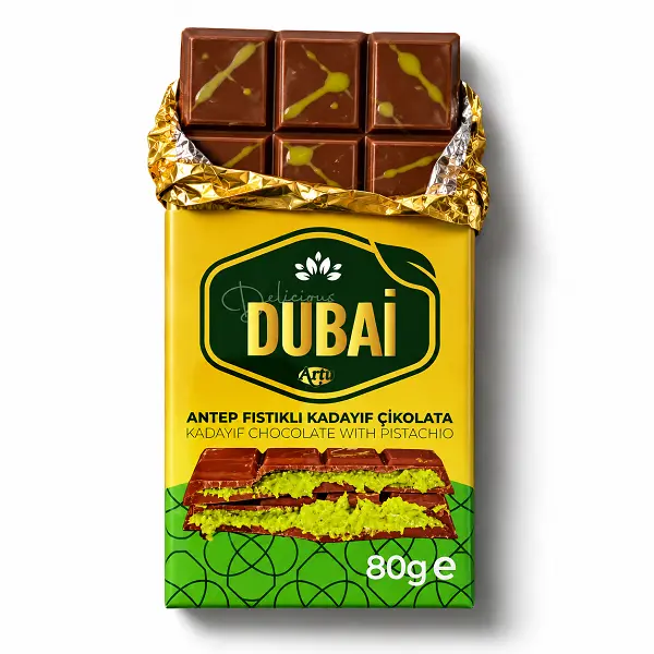 شکلات دبی ارتو Artu با طعم پسته و کنافه