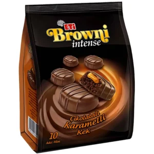 کیک براونی اینتنس اتی Eti Browni Intense با مغز کرم کارامل و شکلات