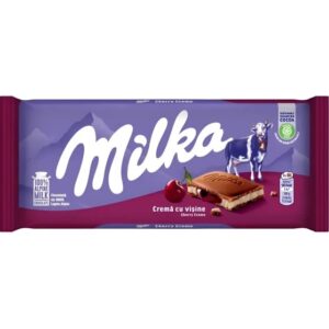 شکلات تخته ای آلبالو میلکا 100 گرمیmilka cherry cream