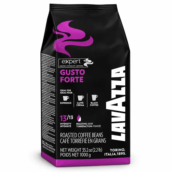 6f3ef8f7-3203-4d2a-8117-cff2893ef612 دانه قهوه لاوازا گوستو فورته اکسپرت 100% روبوستا 1کیلویی با طعم کاکائو Lavazza Expert