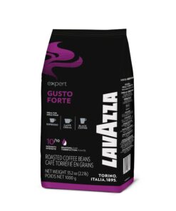 دانه قهوه لاوازا گوستو فورته اکسپرت 100% روبوستا 1کیلویی با طعم کاکائو Lavazza Expert