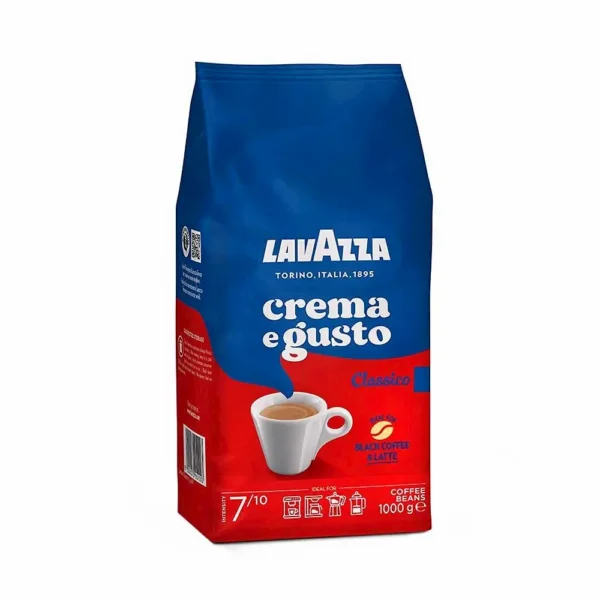 دانه قهوه لاوازا مدل Crema e Gusto Classico (1کیلوگرم)