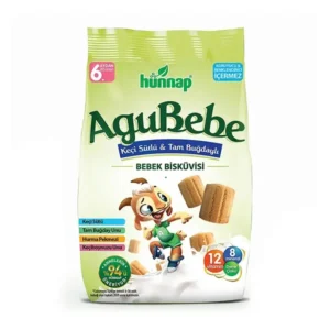 بیسکویت کودک هوناب AguBebe با شیر بز و گندم کامل