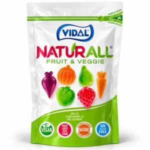 پاستیل ویدال نچرال بدون گلوتن و وگان مدل میوه و سبزیجات