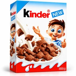 کورن فلکس شکلاتی با مغز شکلات کیندر - وزن 320 گرم
