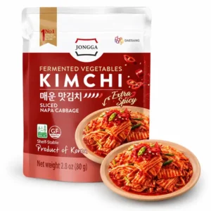 کیمچی کلم چینی خیلی تند جونگا مدل Extra Spicy وزن ۸۰ گرم
