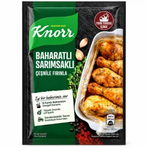 چاشنی سیر و ادویه مرغ در فر کنور Knorr وزن 34 گرم با کیسه مخصوص پخت