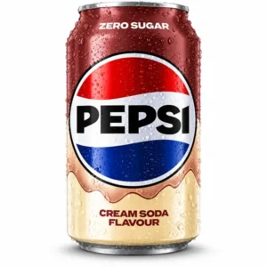 نوشابه پپسی رژیمی 330 میل با طعم کرم سودا مدل Cream Soda