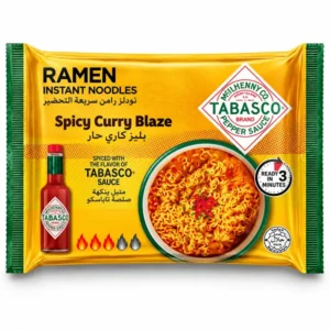 نودل رامن فوری تاباسکو با طعم کاری تند مدل Spicy Curry Blaze وزن ۷۵ گرم