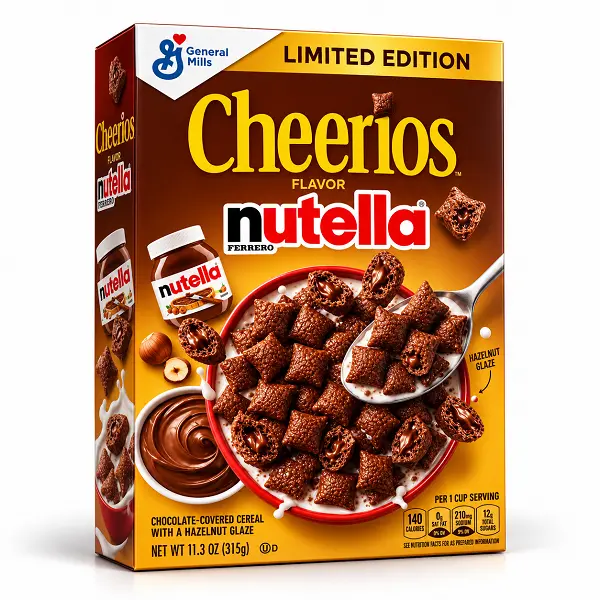 59ee4836-d672-414e-bfb8-a9e6a23fca3c غلات صبحانه چیریوس با طعم نوتلا Cheerios Nutella وزن 315 گرم – لیمیتد ادیشن