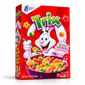 غلات صبحانه تریکس Trix جنرال میلز طعم میوه‌ای وزن 320 گرم