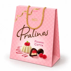 شکلات کادویی Vobro Pralines Panna Cotta با مغز کرمی پاناکوتا و تمشک - 182 گرم