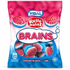 پاستیل مغزی ویدال Vidal Rellenolas Brains طعم توت‌فرنگی وزن 90 گرم