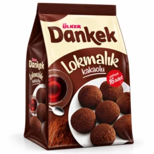 کیک لقمه‌ای کاکائویی اولکر دانکک Ülker Dankek وزن 160 گرم – حدود 16 عدد