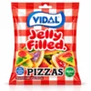 پاستیل پیتزایی مغزدار ویدال Vidal Jelly Filled Pizzas طعم توتفرنگی و کرم
