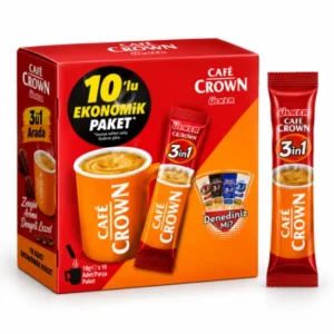 کافی میکس ساده Ulker Cafe Crown (اولکر کافه کرون) 3 در ۱ 10 تایی