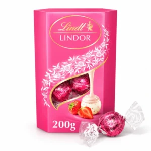 شکلات لیندور توت‌فرنگی لینت Lindt Lindor Strawberries وزن 200 گرم