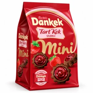 کیک تارت مینی توت‌فرنگی اولکر دانکک Ülker Dankek وزن 150 گرم – 10 عدد