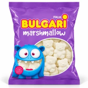 مارشمالو شکری ایتالیایی بولگاری BULGARI مدل خرسی 75 گرم