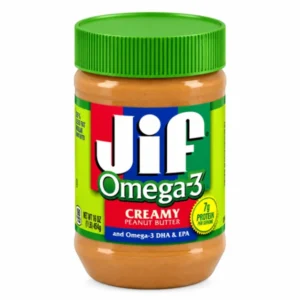 کره بادام زمینی حاوی امگا 3 کرمی جیف JIF Omega-3 creamy